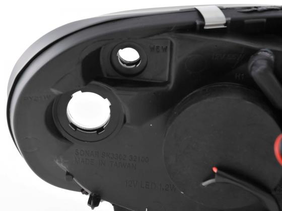 Scheinwerfer Set Citroen Saxo 00-02 schwarz Scheinwerfer Set Citroen Saxo 00-02 schwarz